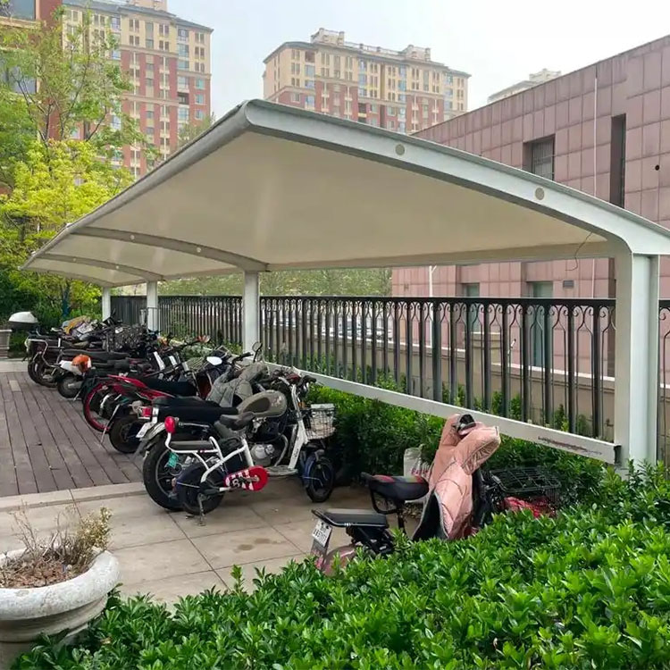 安多县膜结构电动车棚